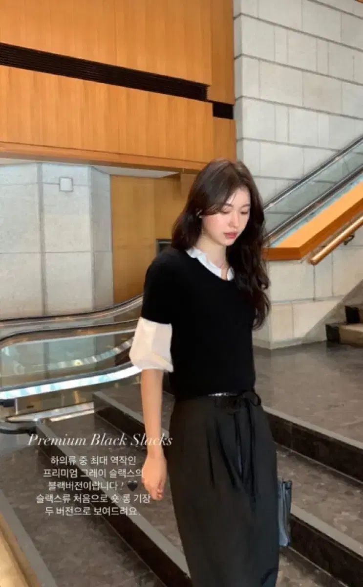 Le Plein ブラックカシミアニ_ト_半袖