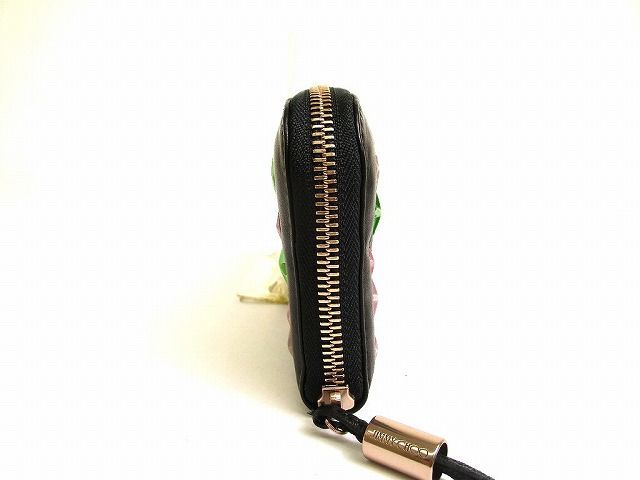  ジミーチュウ Jimmy Choo マルチカラー スタッズ レザー ラウンドファスナー 長財布 メンズ レディース 長財布 小物