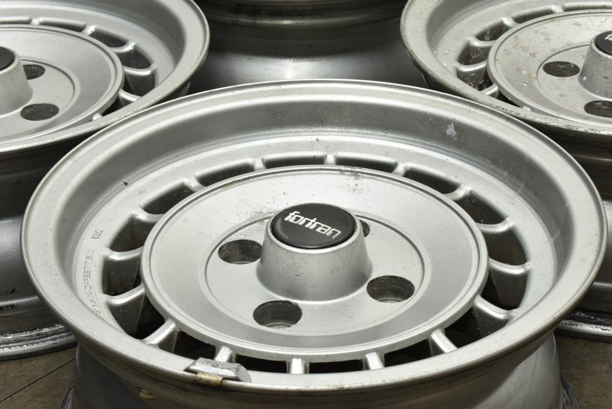 当時物 FORTRAN フォートラン 14 in 6.5 J 11.5 PCD 114.3 4本 ハチロク スプリンタートレノ カローラレビン サニー スカイライン