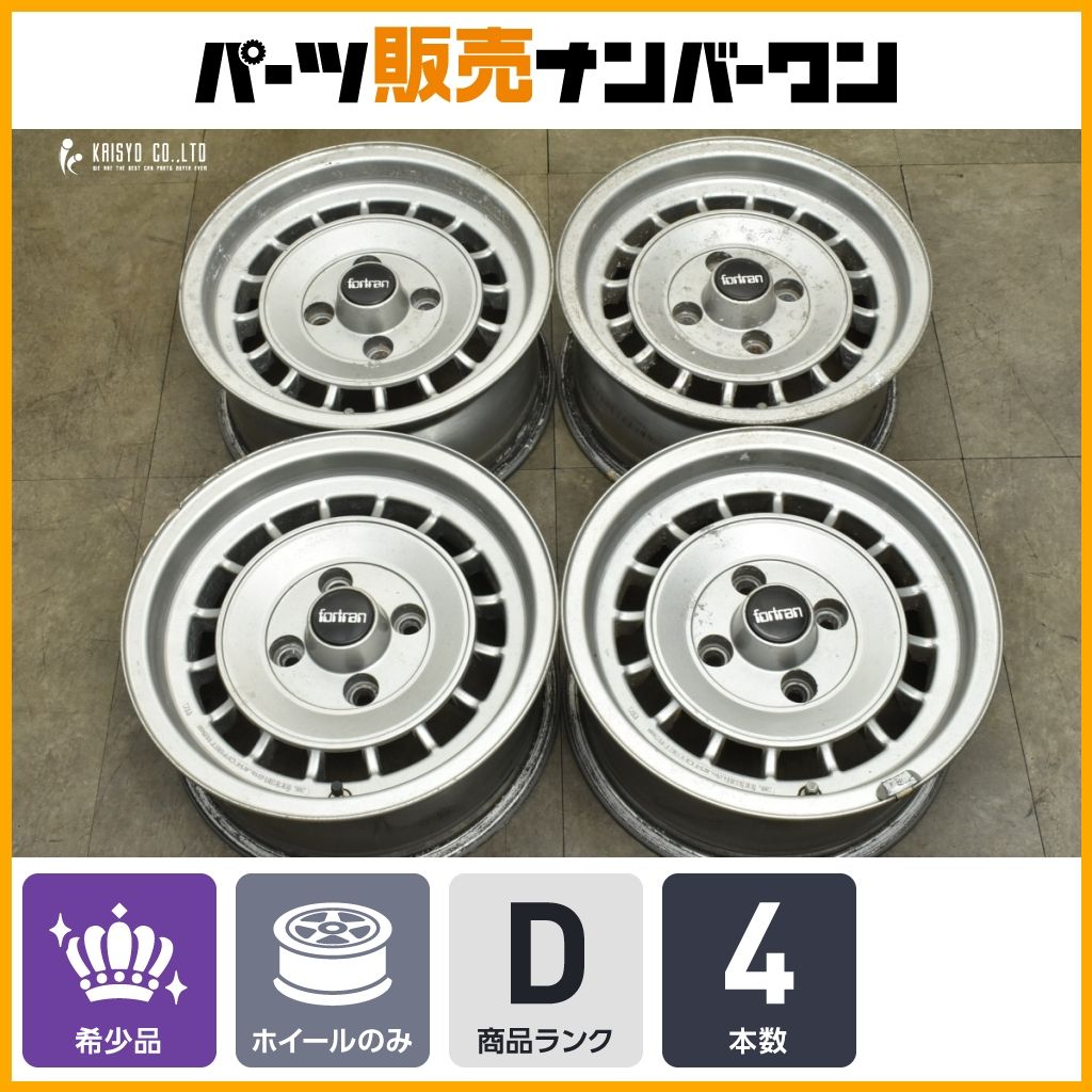 当時物 FORTRAN フォートラン 14 in 6.5 J 11.5 PCD 114.3 4本 ハチロク スプリンタートレノ カローラレビン サニー スカイライン