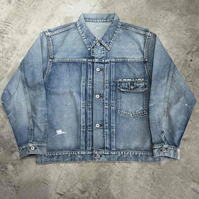 Requal★25SS ダメージ　デニムジャケット SEQUEL 25ss FRAGMENT DAMAGE DENIM JACKET SIZE-L SQ-25SS-JK-04