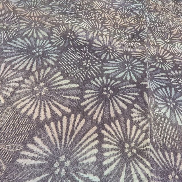  六花-RIKKA- 正絹 ロング丈 お花を思わせて 松です 道中着 着物 A 4358 羽織 着物 浴衣