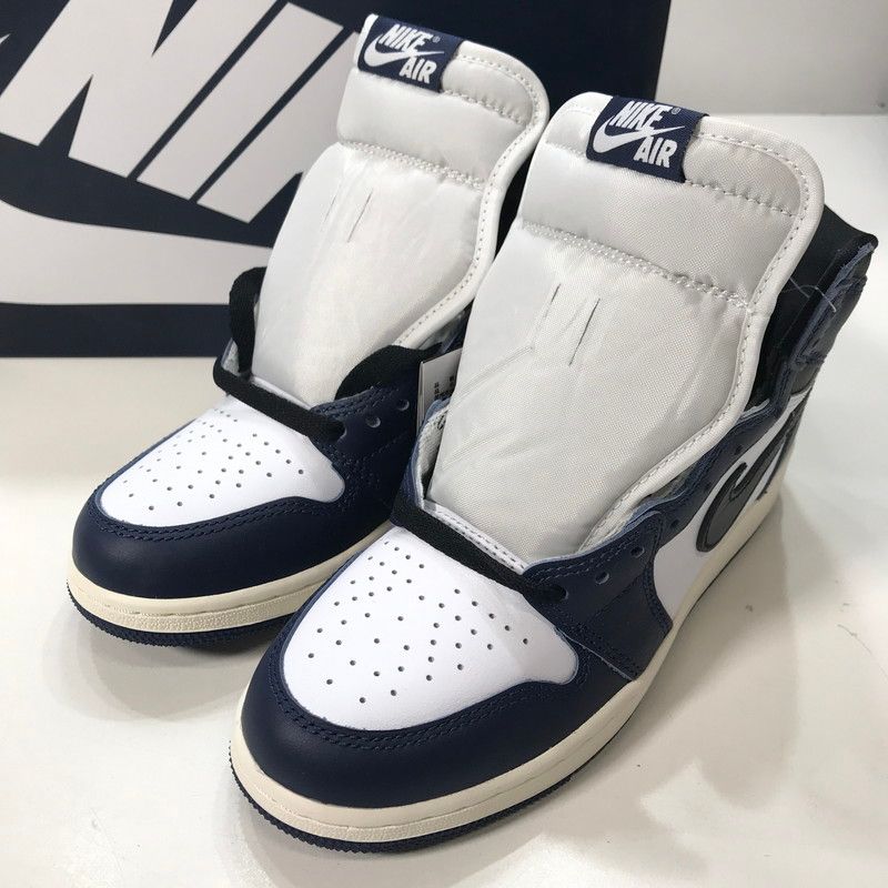品 NIKE ナイキ FD 1437-401 GS AIR JORDAN 1 RETRO HIGH OG NAVY スニーカー 靴 レディース 23.5 cm 黒タグ 属 166-260109-io-02-fuz