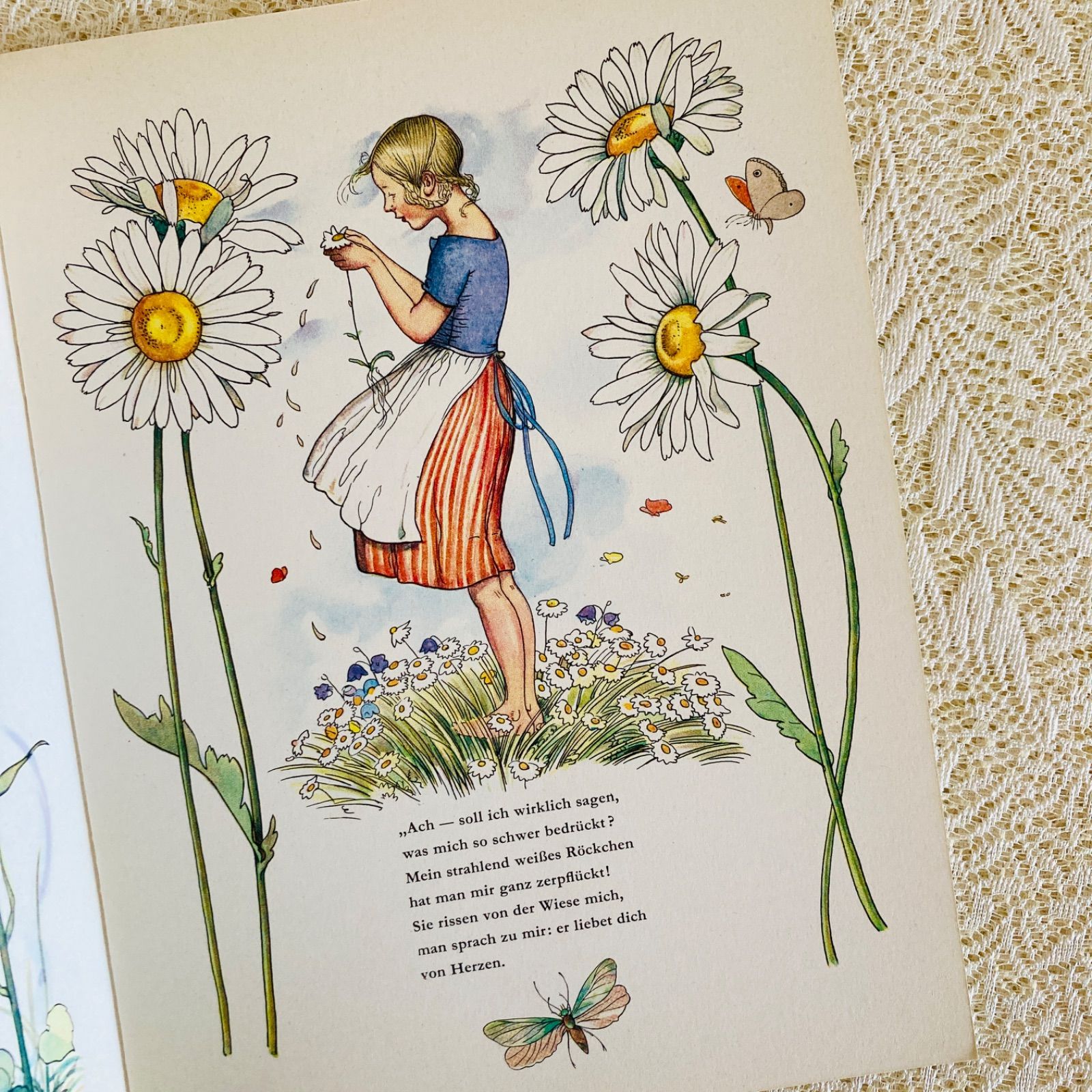 エルゼ・ヴェンツ・ヴィエトール挿絵のドイツ語絵本 幻想的な挿絵 洋書