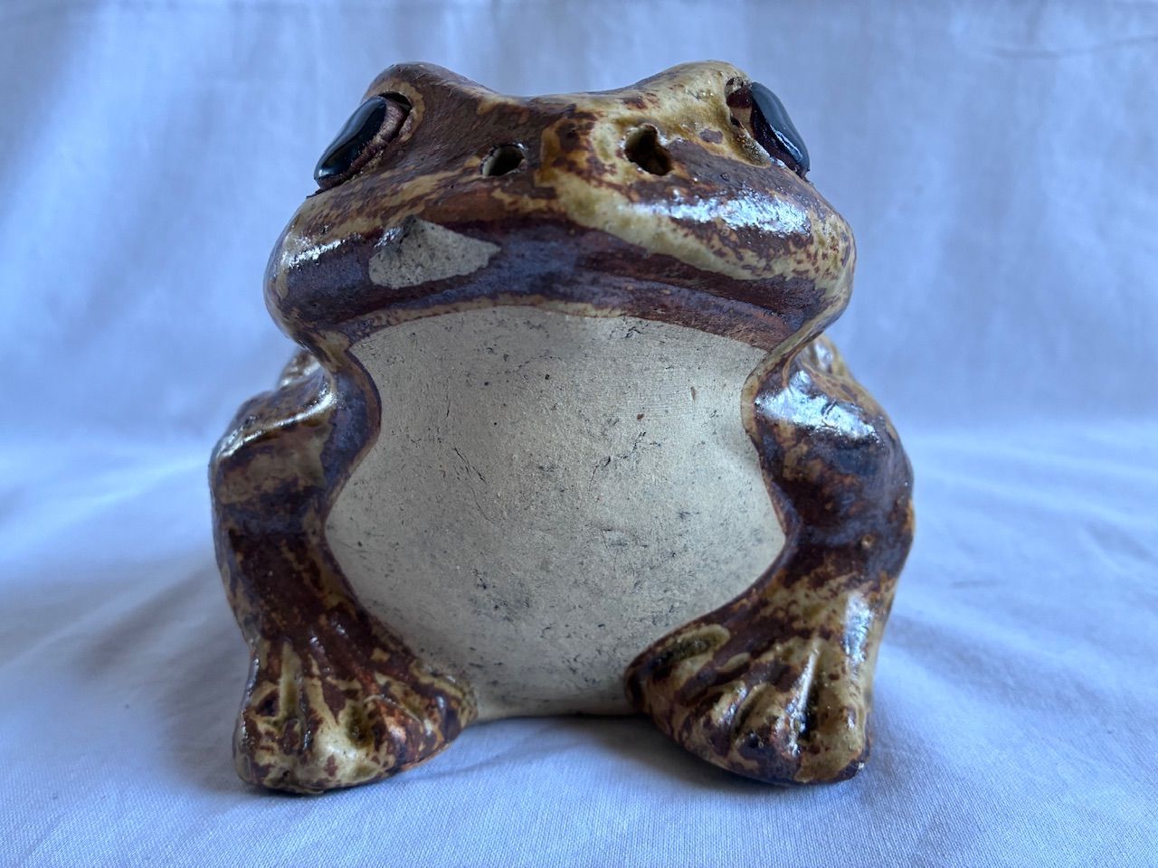 破損あり】陶器 カエル 蛙 親子蛙 置物 6号【信楽焼】 - メルカリ