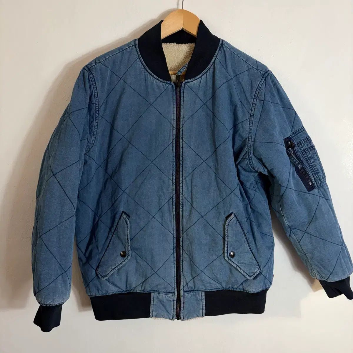 リーバイス キルティング リバーシブル デニム ジャケット M