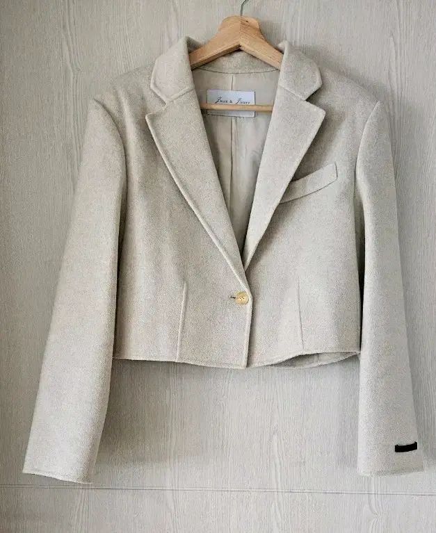 ウール カシミア ハンドメイド ジャケット クロップド