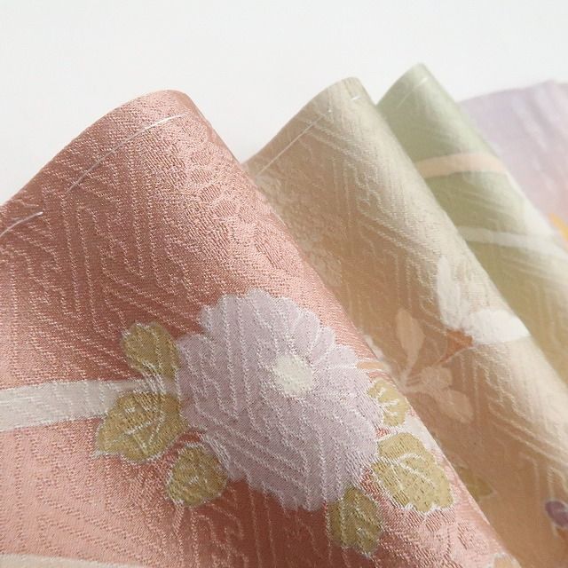 ❁tomihisa❁ 京友禅 金駒刺繍 着物 募る想いに華が零れて…今も昔も変わらぬこころ”正絹 仕付け糸付 訪問着 7569