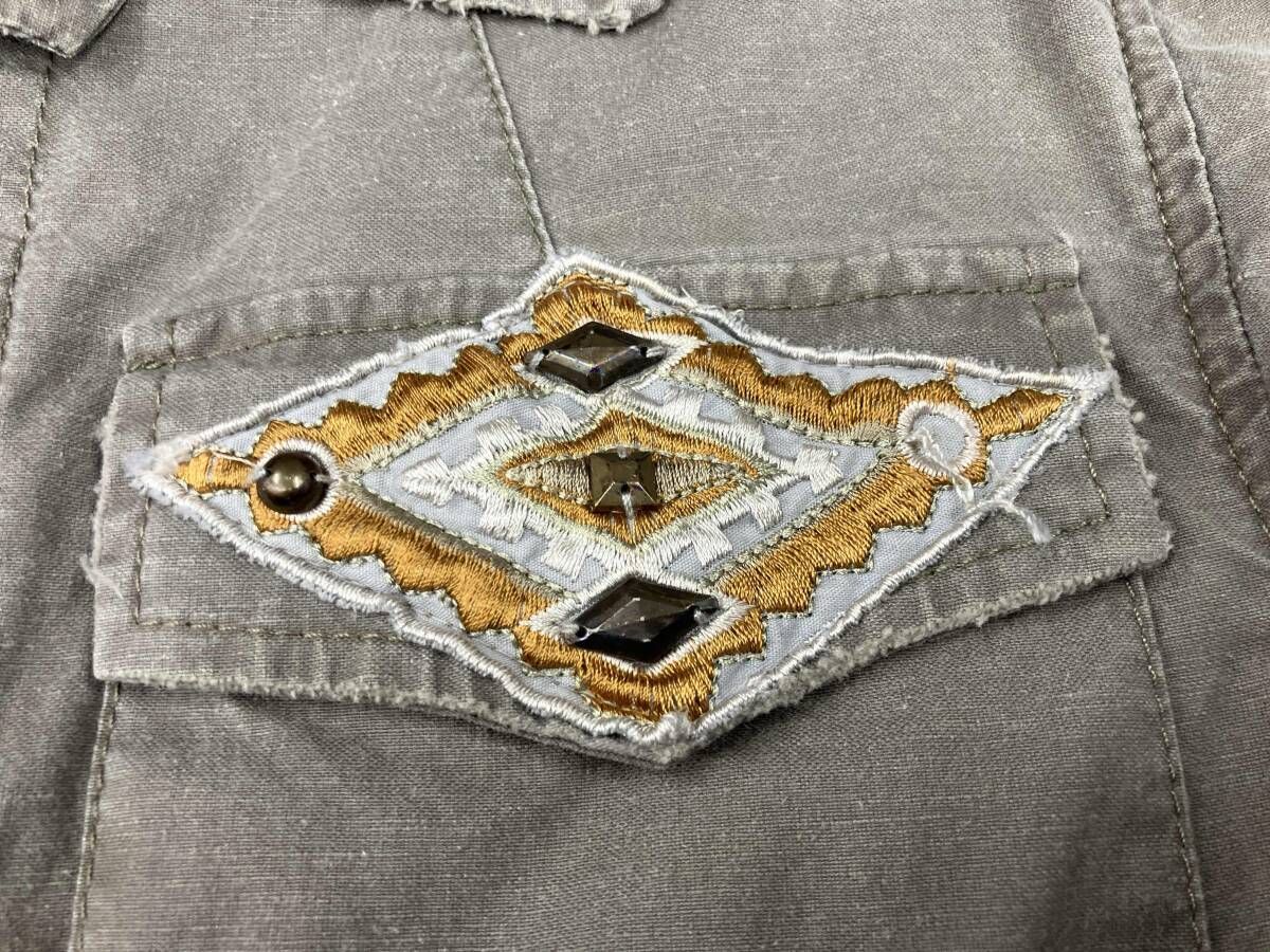 MESSAGERIE メッサジュリエ ミリタリージャケット 刺繍 MADE IN ITALY