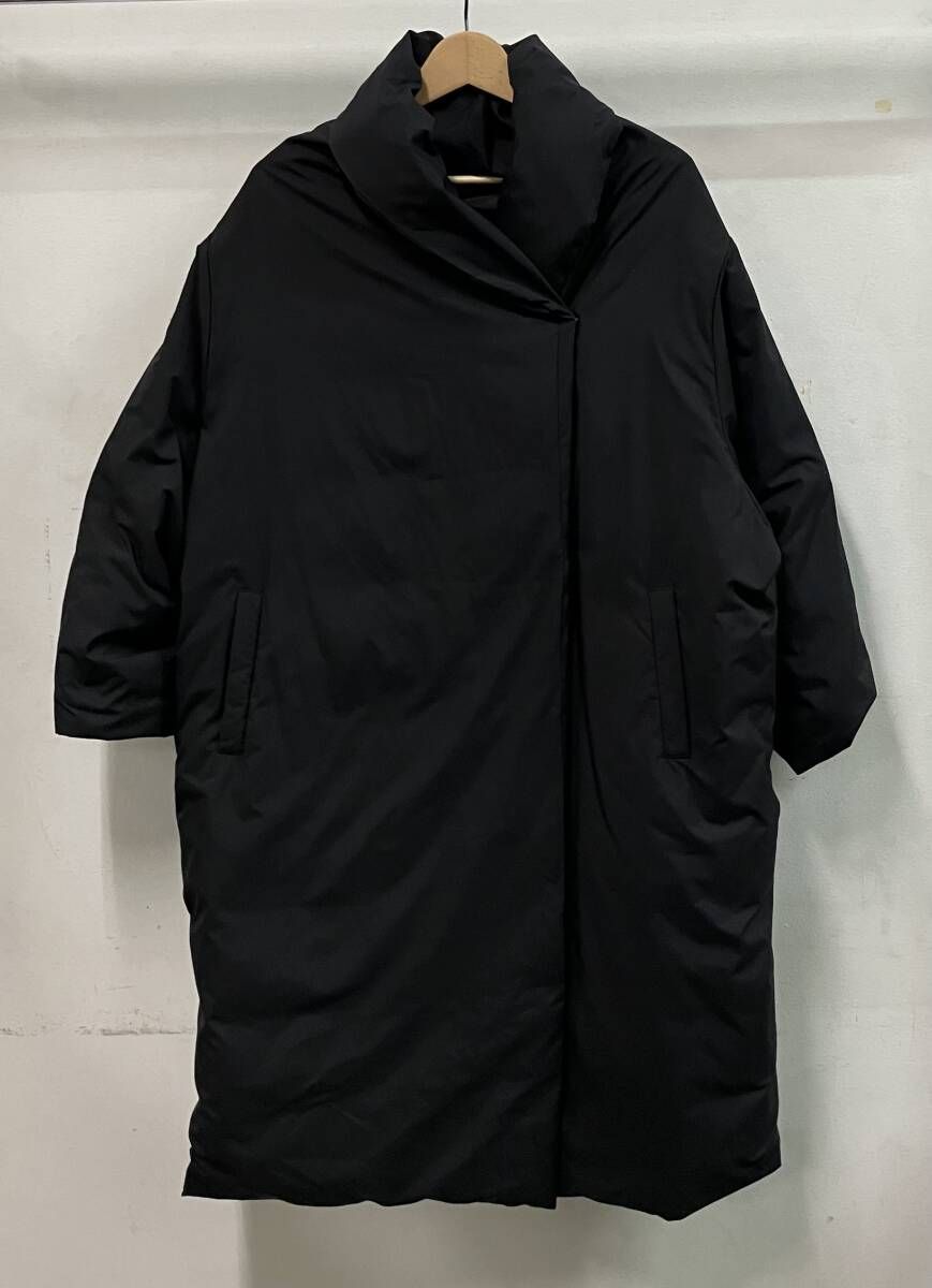 mizuiro ind. ミズイロインド ダウンコート ドレープライト サイズ表記なし ブラック ポリエステル 中国製 タグ付き