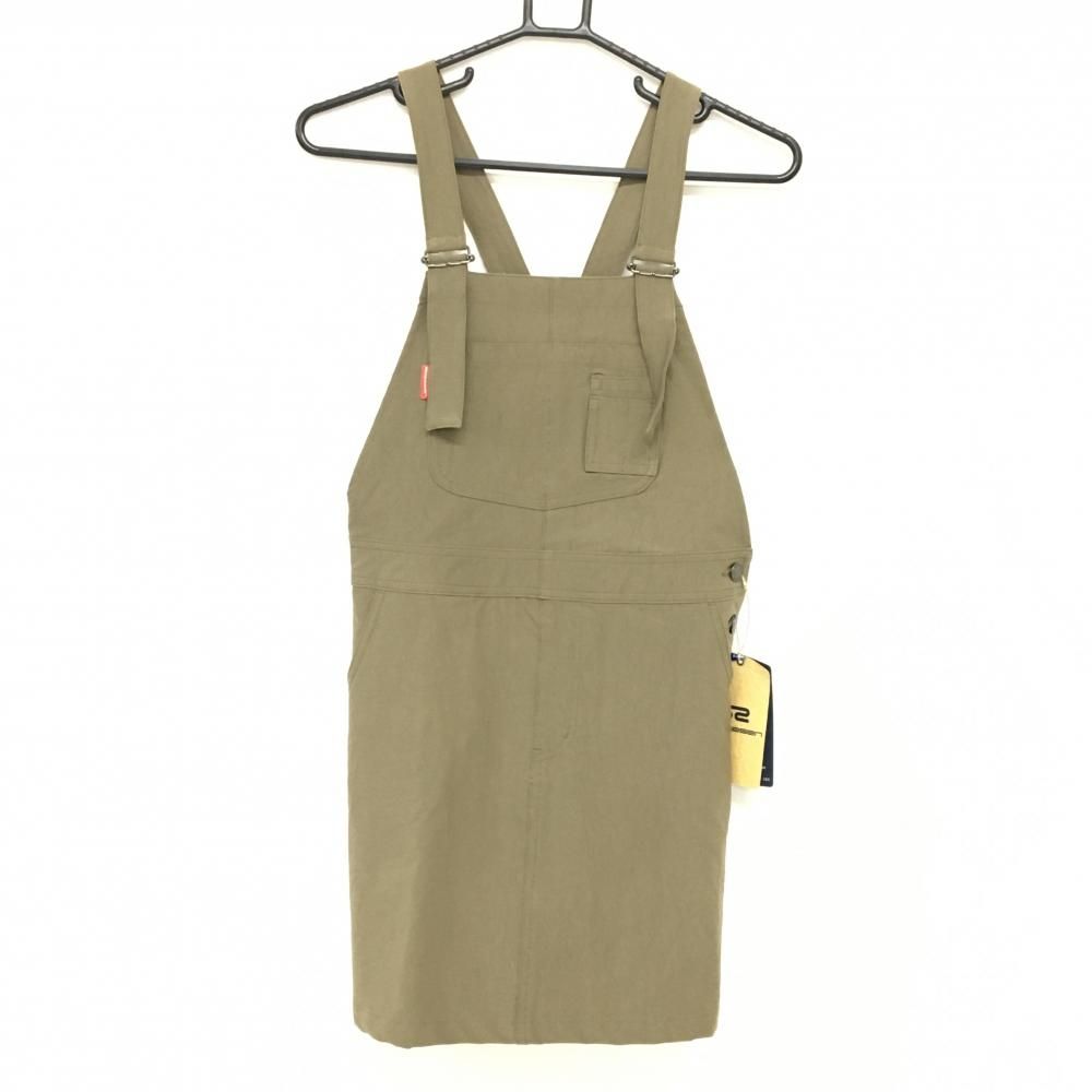 ロサーセン サロペット カーキ ストレッチ 撥水 ナイロン混 オーバーオール レディース S ゴルフウェア モデル Rosasen