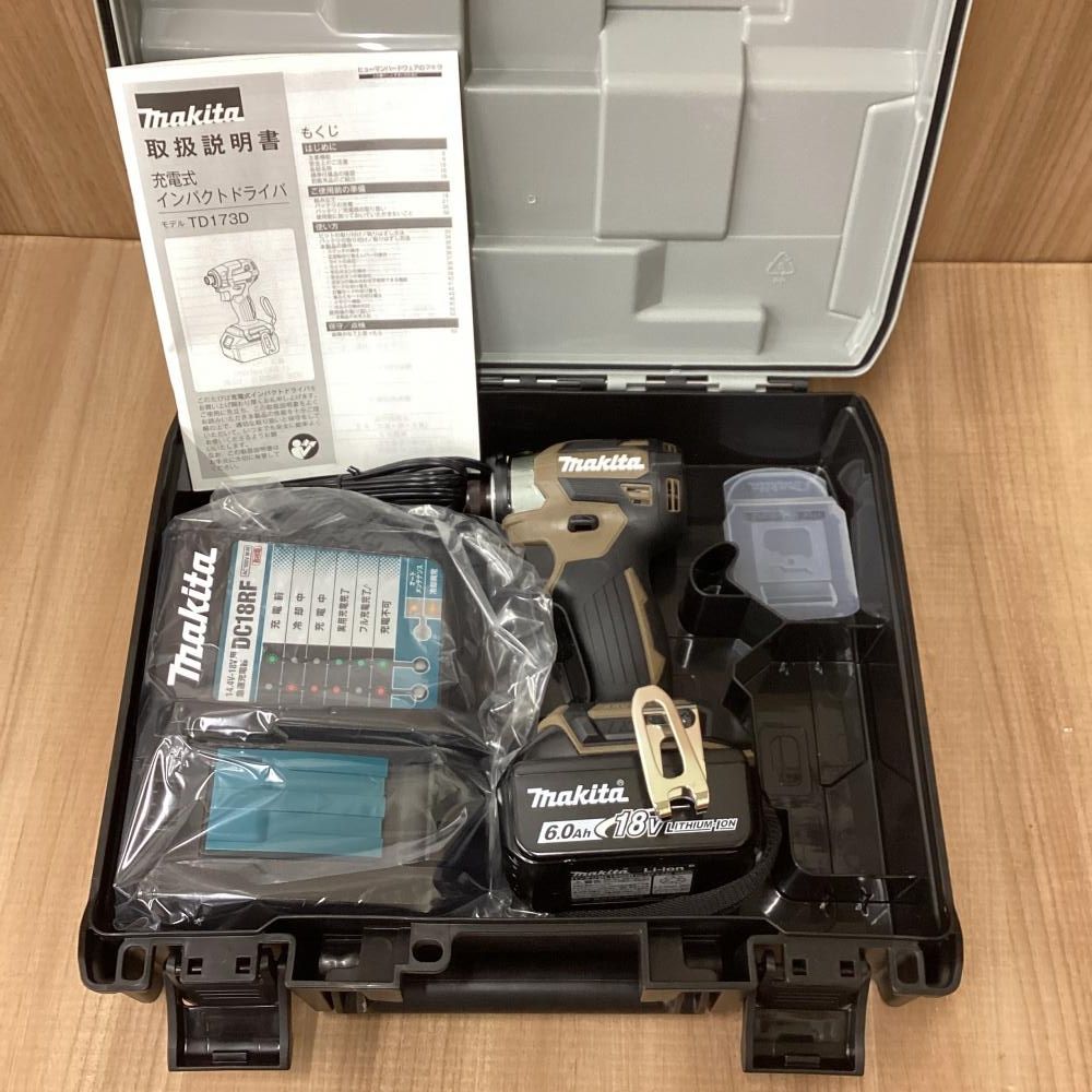 ♥品 makita|マキタ 18 V充電式インパクトドライバ バッテリ 色 オーセンティックブラウン 201
