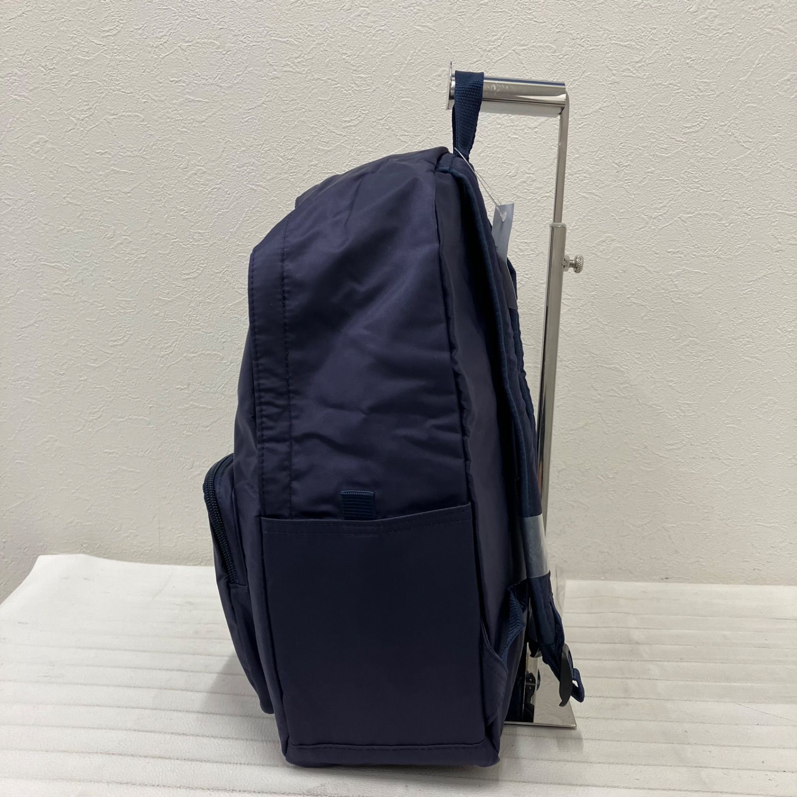 8249 良品 Kitamura キタムラ 2点 折りたたみリュック エコバッグ 紺 