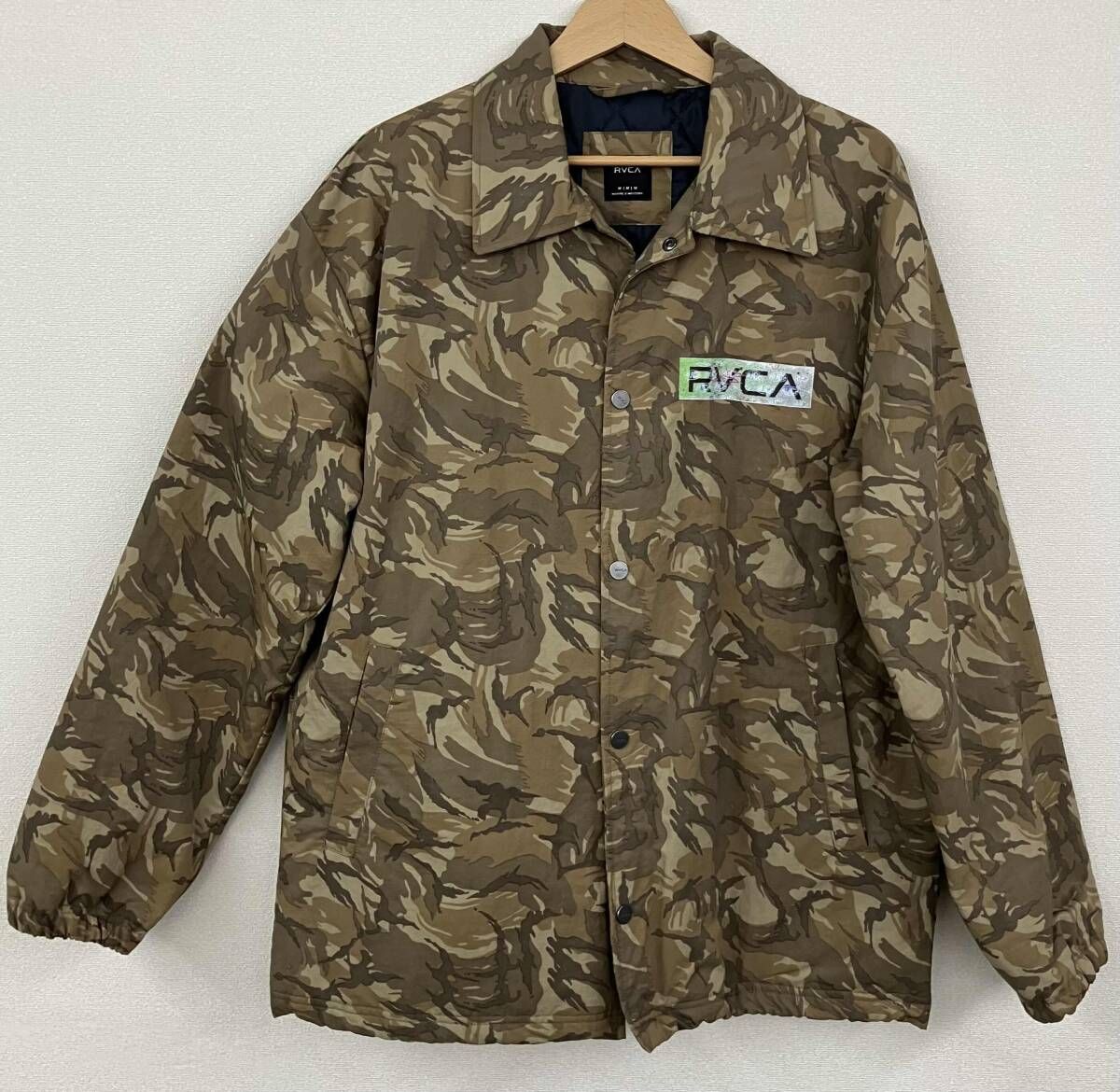 RVCA ルーカ コーチジャケット メンズM 茶系 迷彩 カモフラ - メルカリ