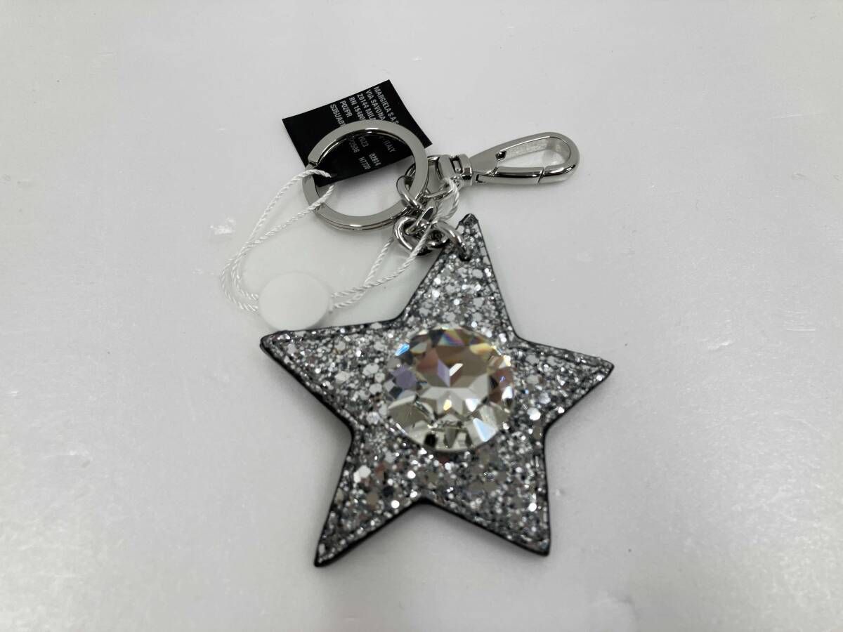 Maison Margiela マルジェラ 星のグリッターデコレーションキーホルダー H 7730 シルバー 通年