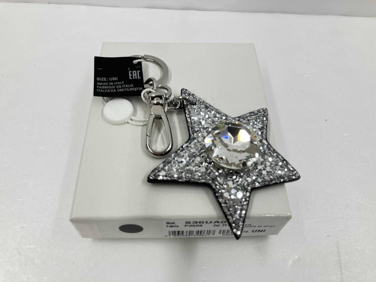 Maison Margiela マルジェラ 星のグリッターデコレーションキーホルダー H 7730 シルバー 通年