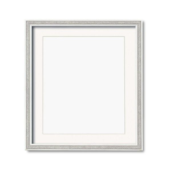 〔 軽量水彩額 〕 模様入り 水彩額 F 10号 マット付 シルバー UV 紫外線 カットアクリル 額 額縁 フレーム