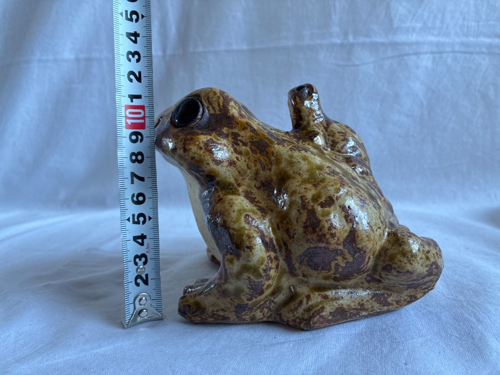 破損あり】陶器 カエル 蛙 親子蛙 置物 6号【信楽焼】 - メルカリ