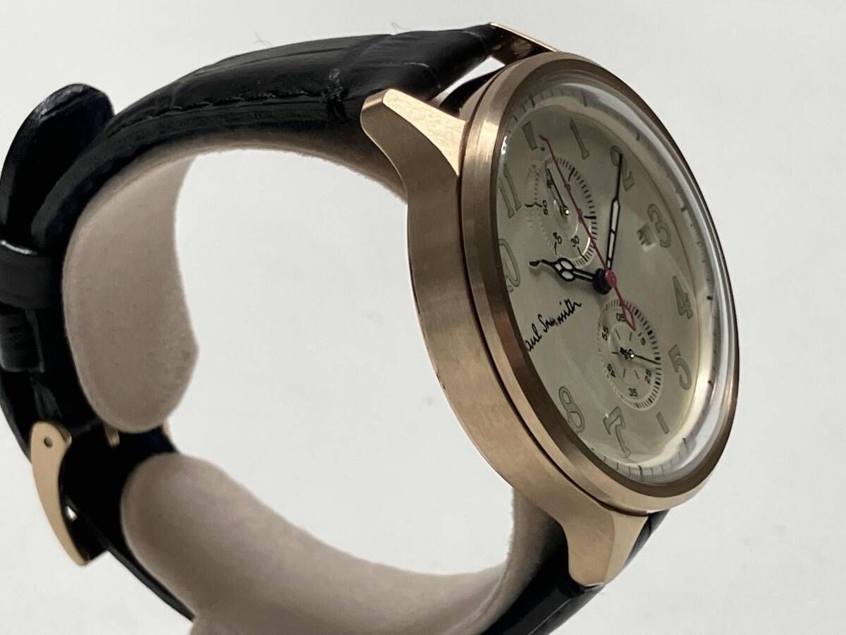  Paul Smith 腕時計 0511-S 060605 クロノグラフ 黒ベルト ポールスミス メンズ 腕時計(クォーツ) 腕時計(アナログ)