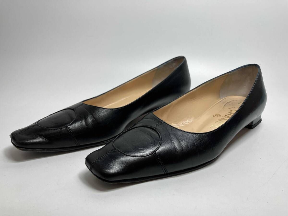 CHANEL パンプス 黒 ココマーク 衣料
