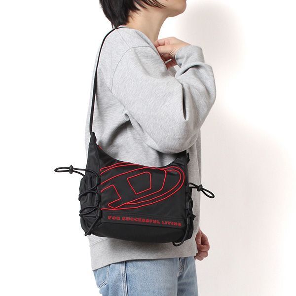 25 AWモデル ディーゼル DIESEL レディース ワンショルダー ハンドバッグ TECH-D-HOBO-S-X ブラック X 10460 P 3914 T 8013| 2025-26 AW l-bag