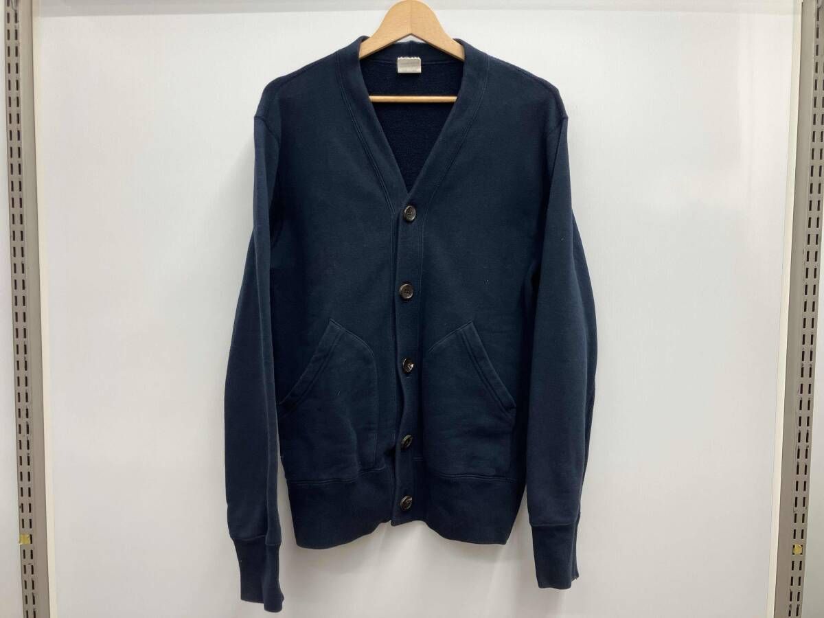 LOOPWHEELER ループウィラー スウェット カーディガン トレーナー 日本製 サイズM ネイビー