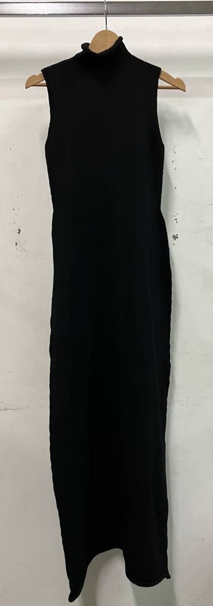 ISSEY MIYAKE イッセイ ミヤケ ノースリーブワンピース ニットワンピース サイズL ブラック 日本製 モード