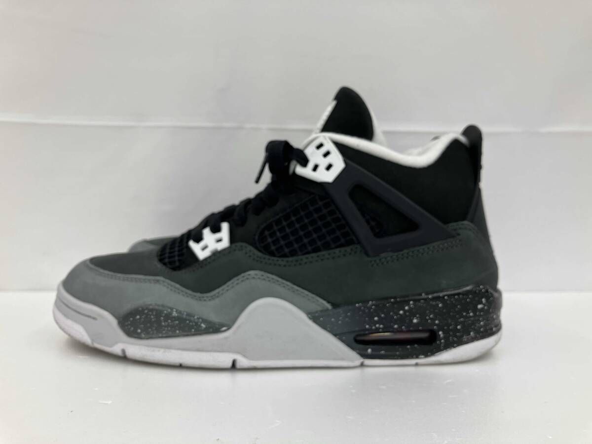 NIKE ナイキ GS AIR JORDAN 4 RETRO FEAR ジーエス エアジョーダン4レトロ フィアー FQ 8213-002 スニーカー 25 ブラック グレー 通年