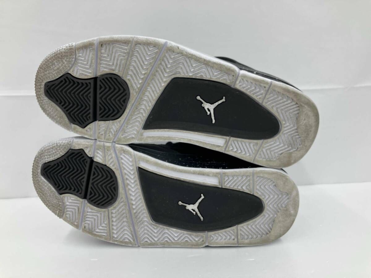  NIKE ナイキ GS AIR JORDAN 4 RETRO FEAR ジーエス エアジョーダン4レトロ フィアー FQ 8213-002 スニーカー 25 ブラック グレー 通年 スニーカー 靴