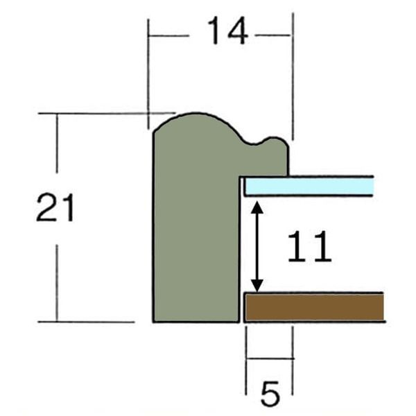 〔 長方形額 〕 木製額 カラー長方形額 グリーン 縦横兼用額 カラー 展開 額 額縁 フレーム