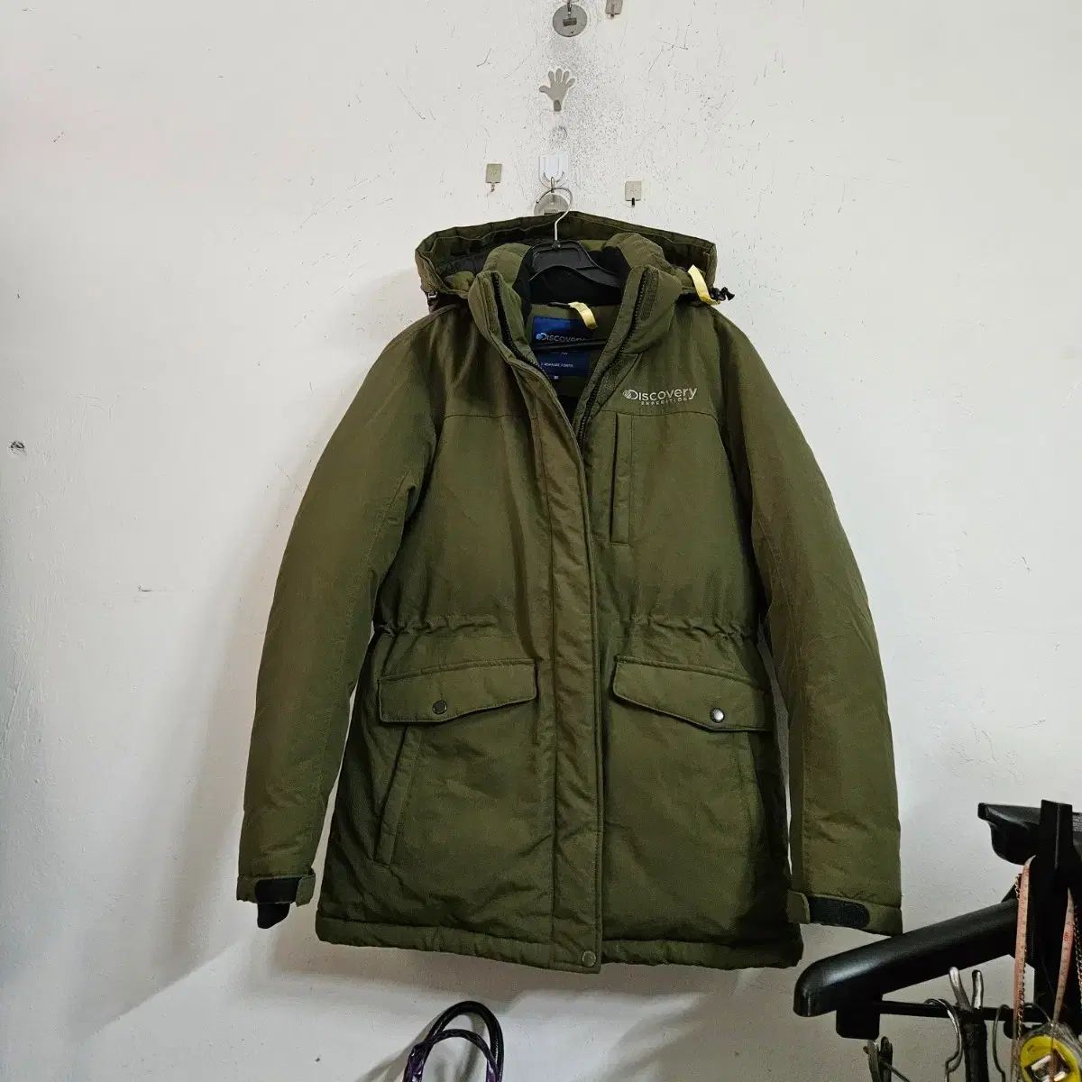 DISCOVERY リー カーキ色 ダウン アウター