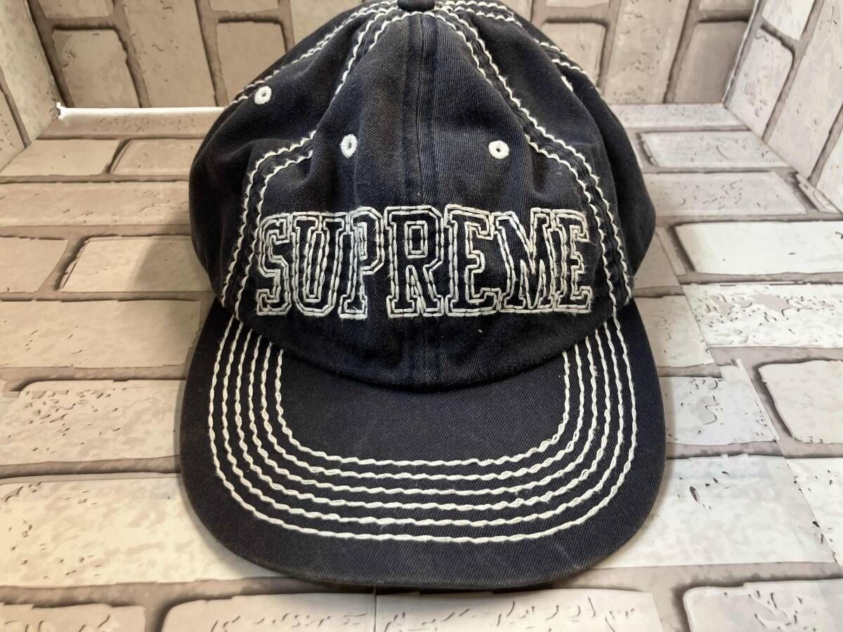 Supreme Big Stitch 6-Panel ネイビー 20aw Supreme シュプリーム キャップ Big Stitch 6 Panel 20FW ネイビー