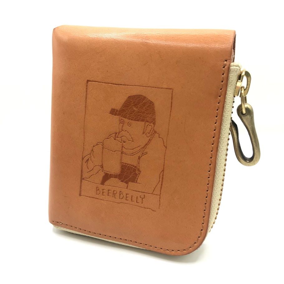 倉吉店】 BEERBELLY｜ビアベリー SMALL ROUND WALLET L字ファスナー