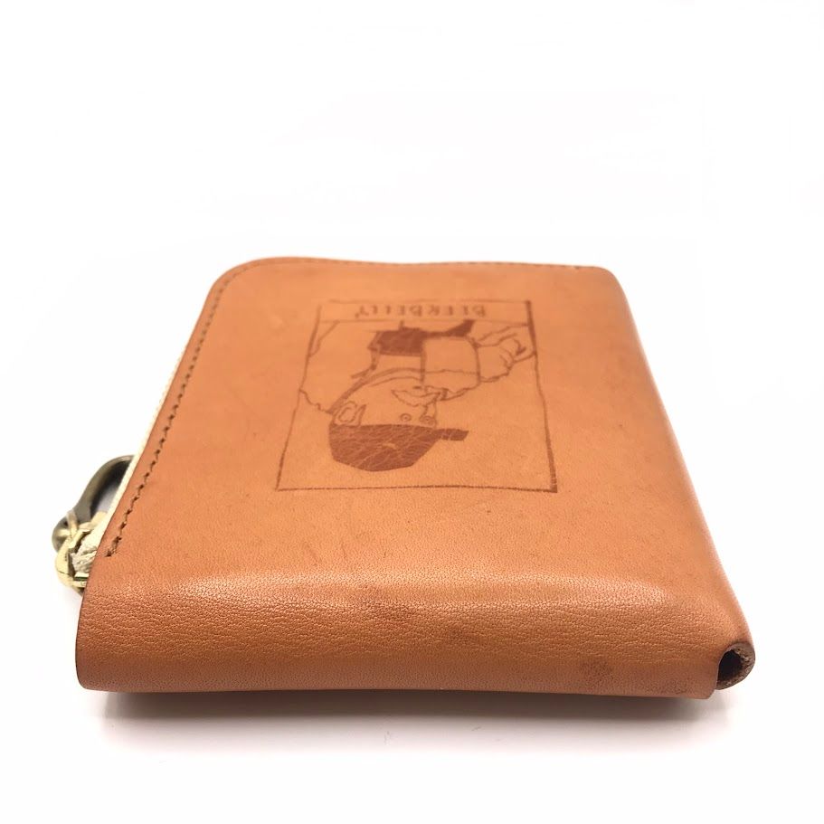 L字ファスナー財布 ブラウン