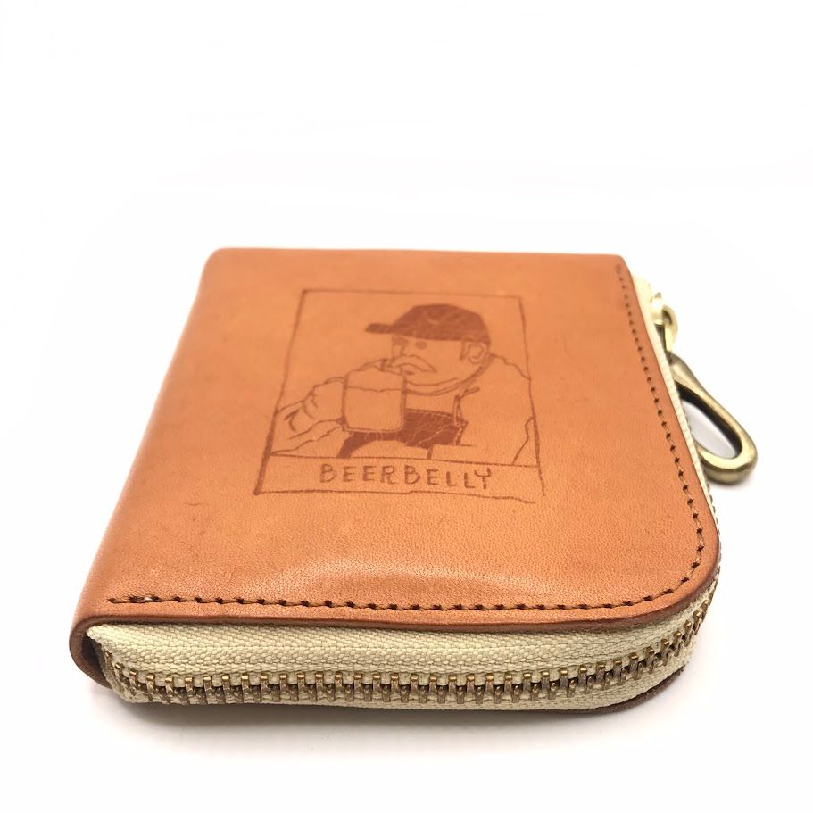 ｜ビアベリー SMALL ROUND WALLET L字ファスナー財布 ブラウン 124 その他 小物 レディース