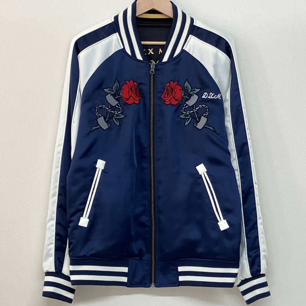 Deus Ex Machina souvenir jacket デウスエクスマナキ スーベニアジャケット スカジャン リバーシブル ネイビー サイズS