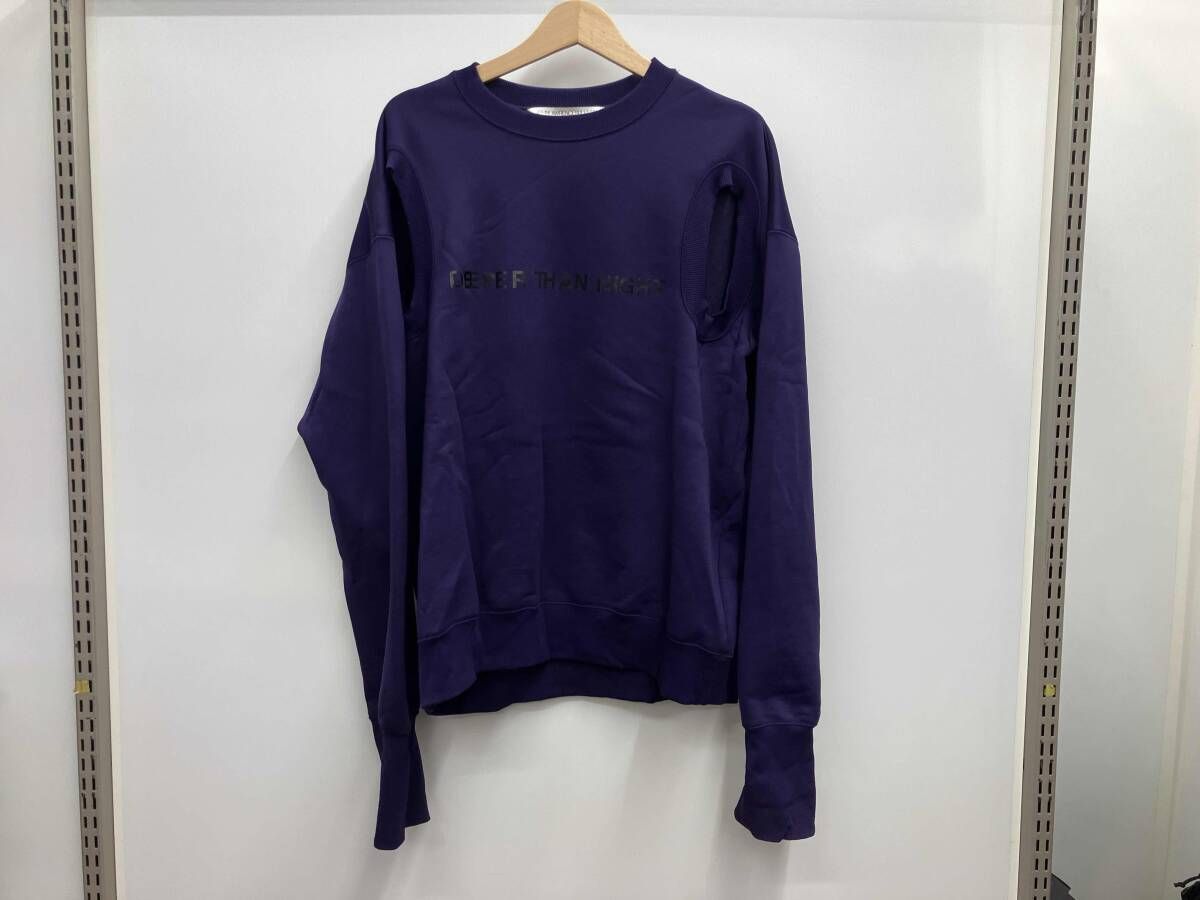 JOHN ジョンローレンスサリバン DEEPER THAN NIGHT ARM HOLE スウェット 5 A 004-0520-31 サイズM パープル