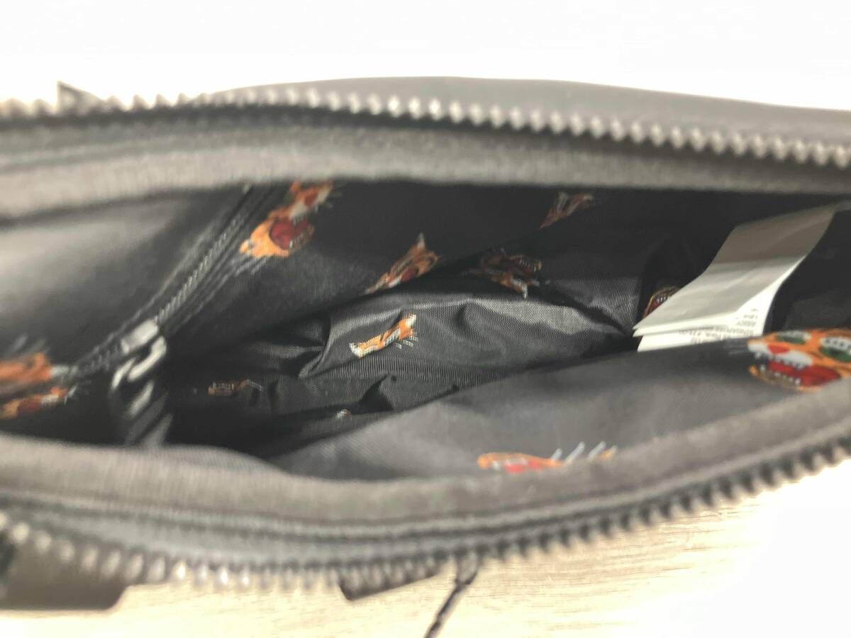  Onitsuka Tiger ボディバッグ ナイロン ブラック ボディバッグ ウエストポーチ バッグ