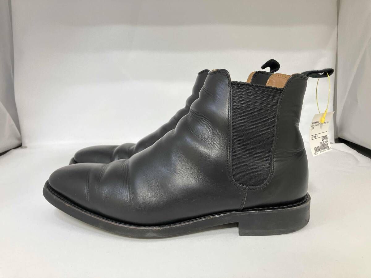 REGAL リーガル サイドゴアブーツ ビジネスシューズ 26.5 cm Y 672 BB レザー 黒 ブラック 使用感有り ヒール メンズ