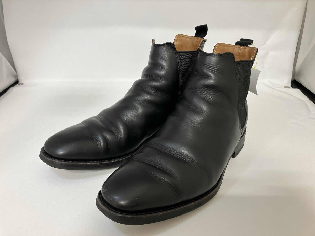 REGAL リーガル サイドゴアブーツ ビジネスシューズ 26.5 cm Y 672 BB レザー 黒 ブラック 使用感有り ヒール メンズ