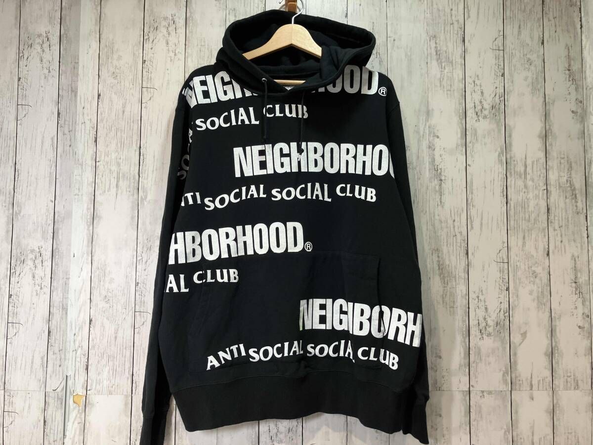 ネイバーフッド -CSM 01 S ASSC C-HOODED LS フーディー パーカ ブラック L