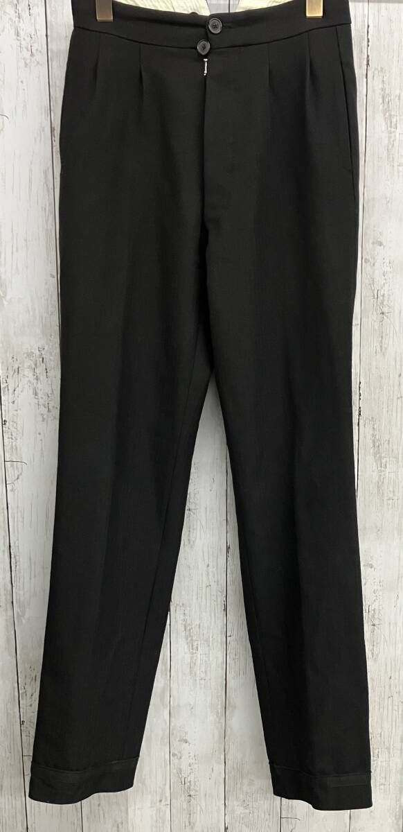 Maison Margiela ロングパンツ メゾンマルジェラ ウールパンツ ブラック size 38