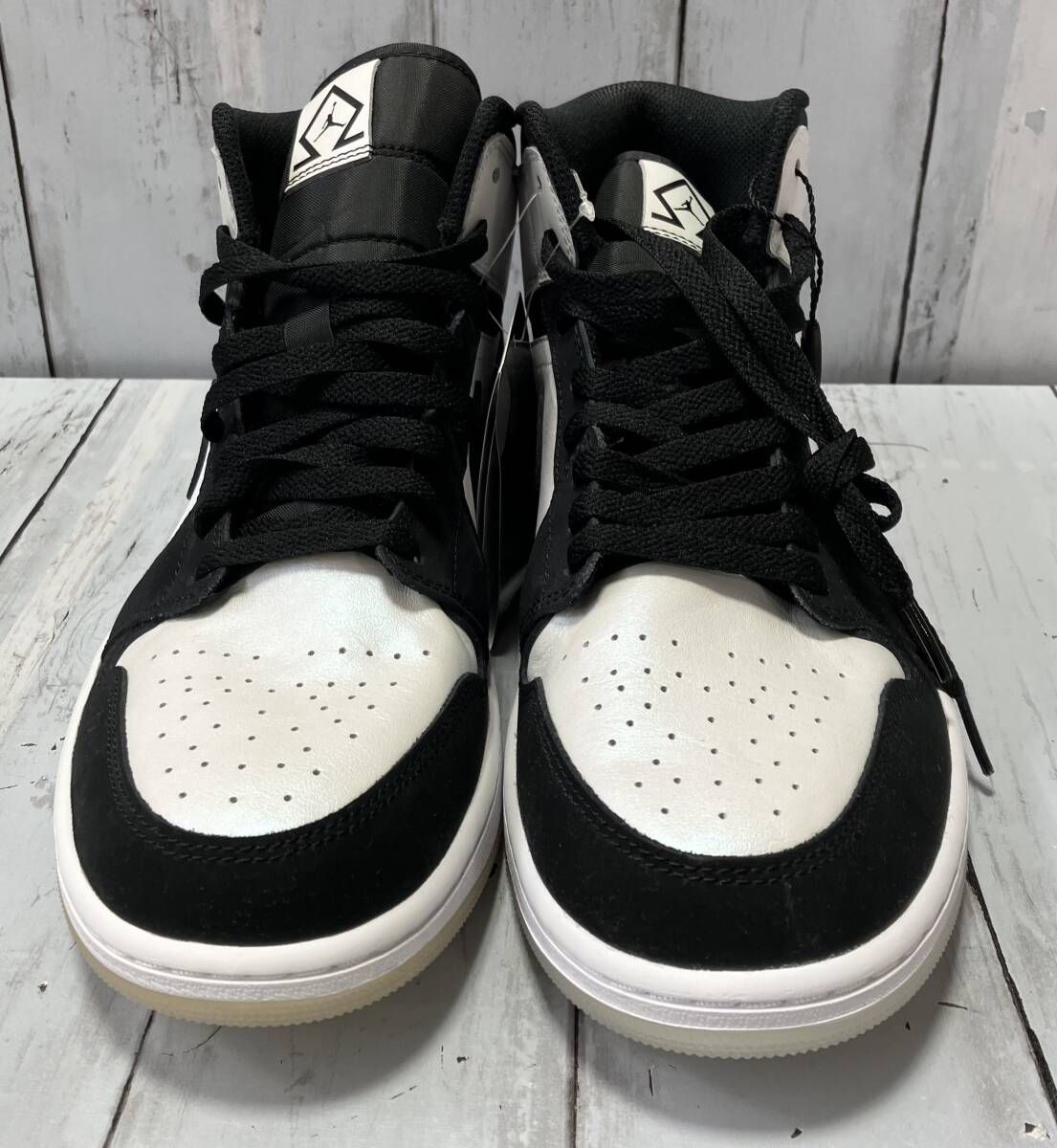 NIKE スニーカー Air Jordan 1 Mid Omega|Black|White DH 6933-100 ｻｲｽﾞ 28.5 cm