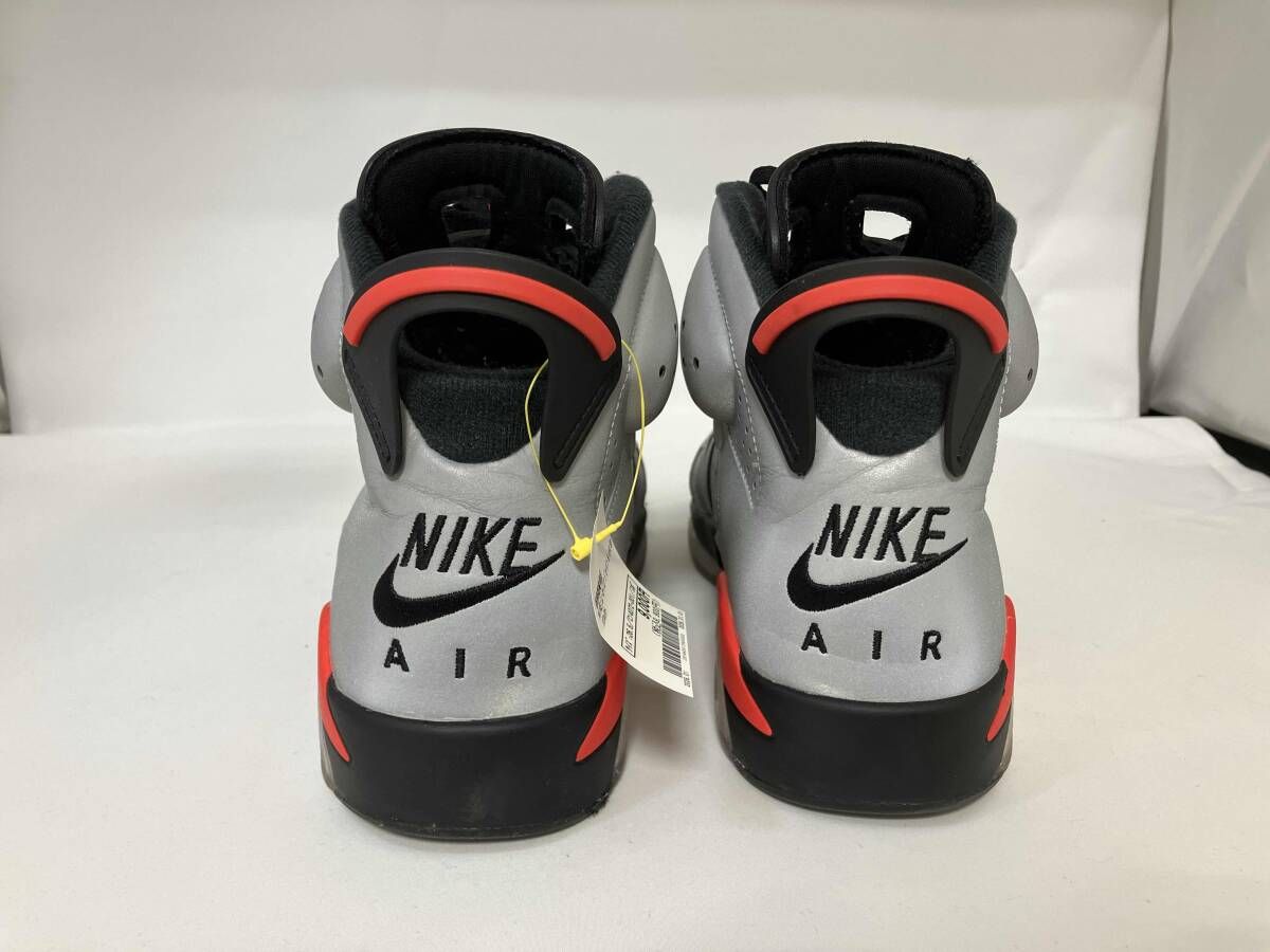  Nike Air Jordan 6 Reflective Infrared ナイキ エアジョーダン6 リフレクティブ インフラレッド 26.5 cm CI 4072-001 シルバー メンズ スニーカー 靴