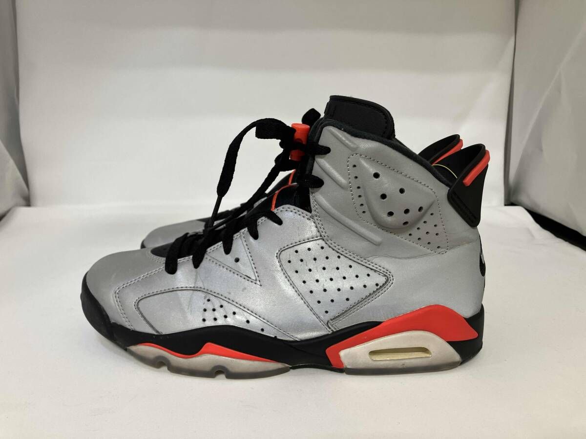 Nike Air Jordan 6 Reflective Infrared ナイキ エアジョーダン6 リフレクティブ インフラレッド 26.5 cm CI 4072-001 シルバー メンズ