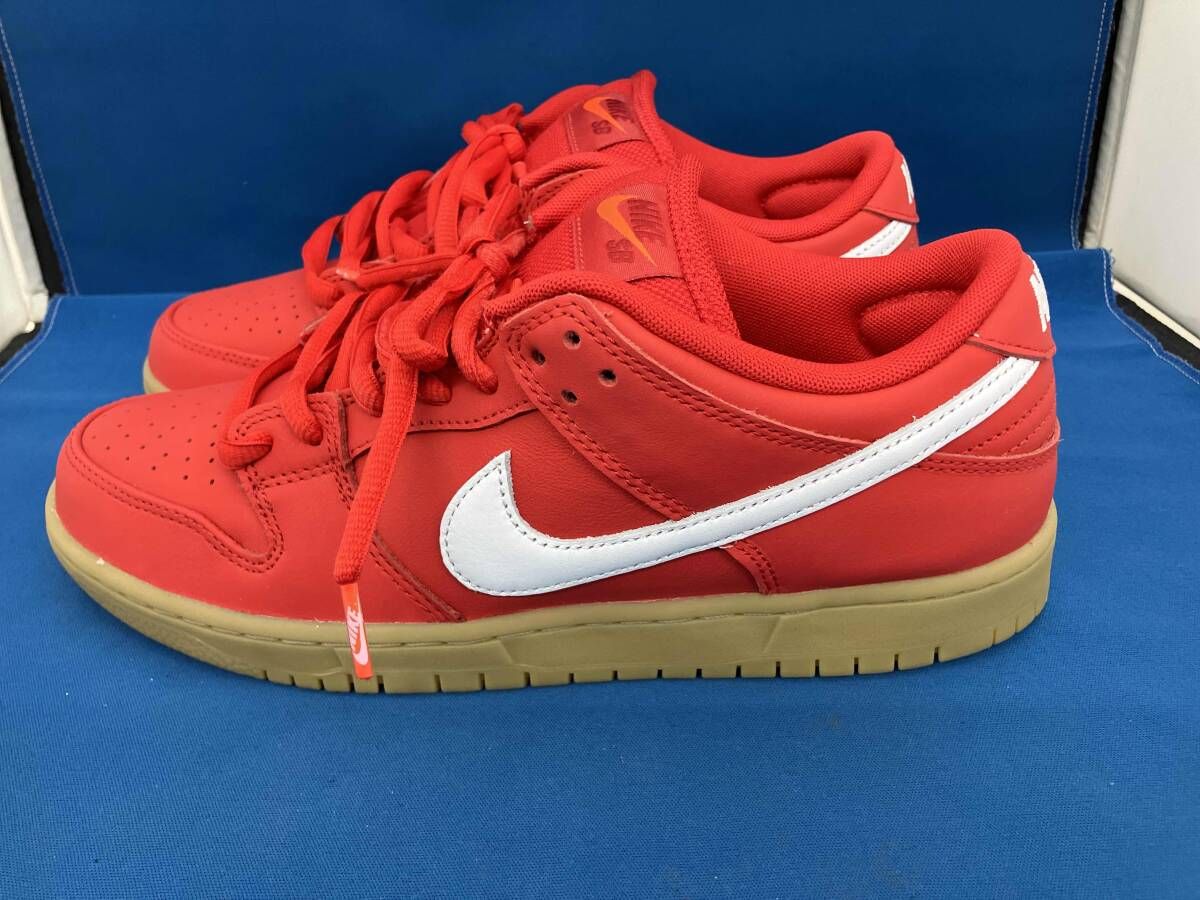 通年 NIKE SB DUNK LOW PRO ISO ORANGE LABEL RED GUM ナイキ ダンクロー スニーカー FJ 1674-600 27.5