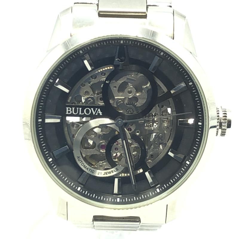 BULOVA 自動巻腕時計 シルバーカラー ステンレススタイル 96 A 208 ブローバ 17