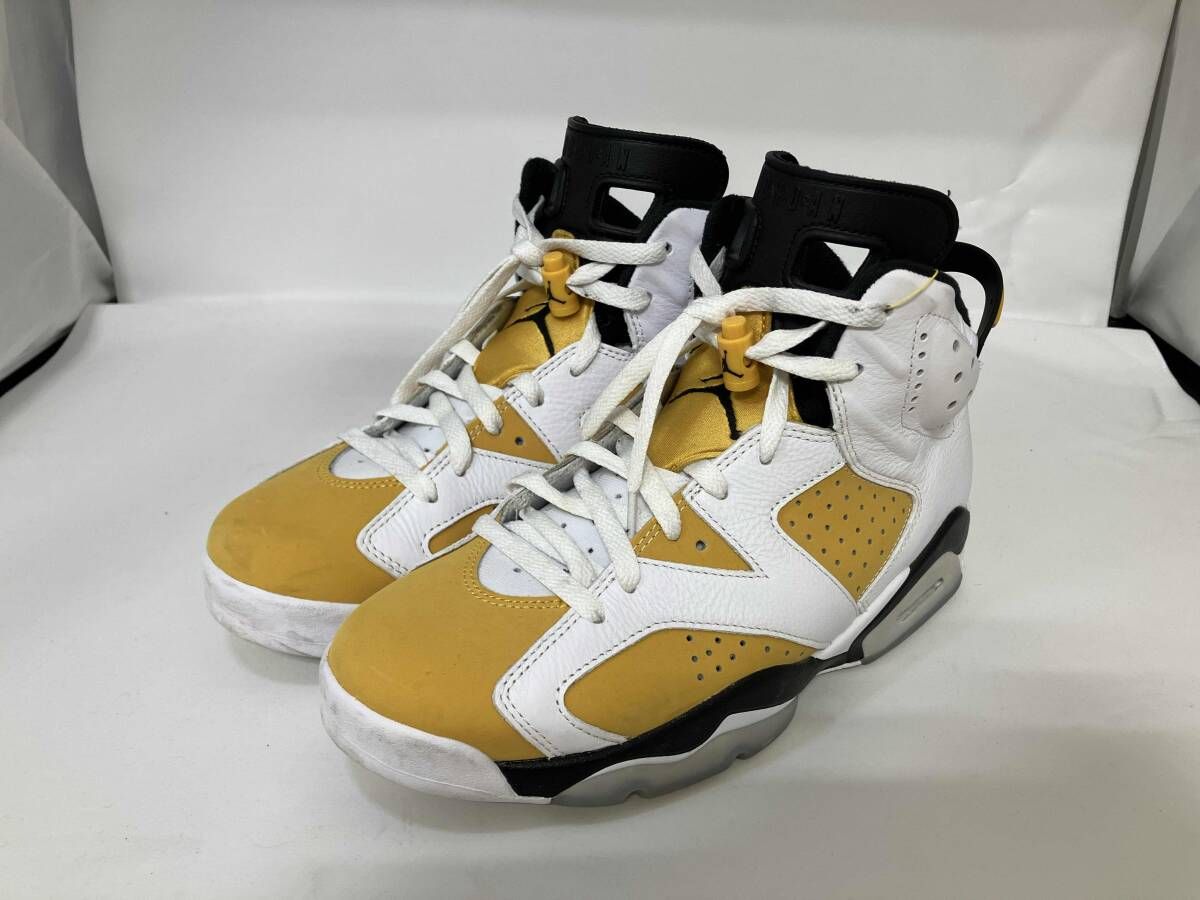 Nike Air Jordan 6 Retro Yellow Ochre ナイキ エアジョーダン6 レトロ イエローオークル 27 cm CT 8529-170 ホワイト メンズ スニーカー