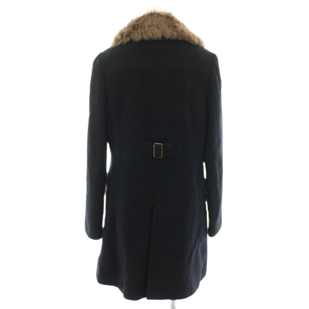 【美品✨】Lois CRAYON ロイスクレヨン ムートンコート ラビット黒 M Lois CRAYON（ロイスクレヨン） #wnc コート M 黒 アンゴラ混 ラビット