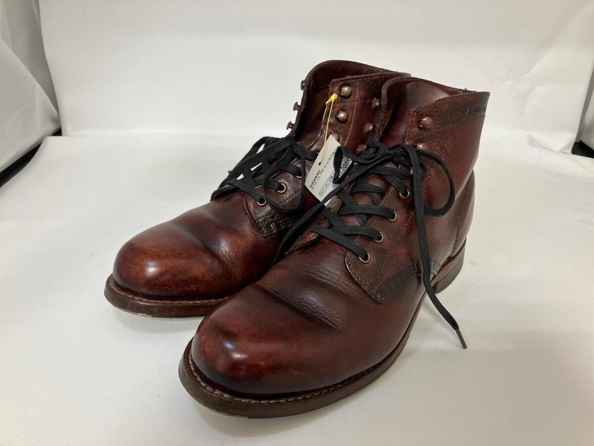 Wolverine 1000 mile ウルヴァリン 1000マイル ワークブーツ ショートブーツ 26 cm レザー 茶色 ブラウン 使用感有り メンズ シューズ